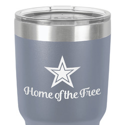 American Quotes 30 oz Stainless Steel Tumbler - Grey - Double-Sided