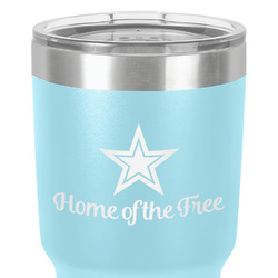 American Quotes 30 oz Stainless Steel Tumbler - Teal - Single-Sided