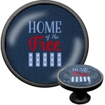 American Quotes Cabinet Knob (Black)