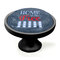 American Quotes Black Custom Cabinet Knob (Side)