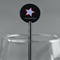 American Quotes Black Plastic 5.5" Stir Stick - Round - Main