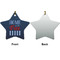 American Quotes Ceramic Flat Ornament - Star Front & Back (APPROVAL)