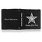 American Quotes Leather Binder - 1" - Black- Back Spine Front View