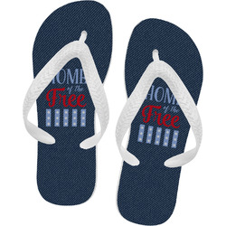 American Quotes Flip Flops - Large