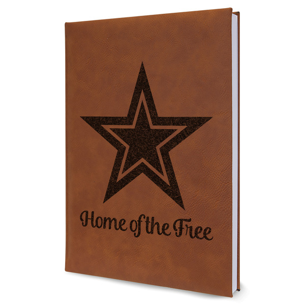 Custom American Quotes Leather Sketchbook - Large - Double Sided