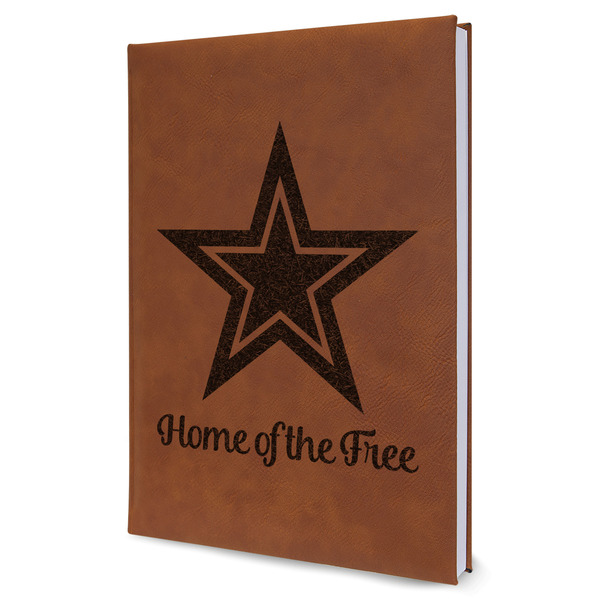 Custom American Quotes Leather Sketchbook - Large - Single Sided