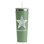 American Quotes RTIC Everyday Tumbler with Straw - 28oz - Light Green - Single-Sided