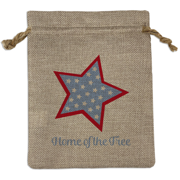 Custom American Quotes Burlap Gift Bag