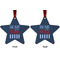 American Quotes Metal Star Ornament - Front and Back