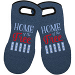 American Quotes Neoprene Oven Mitts - Set of 2