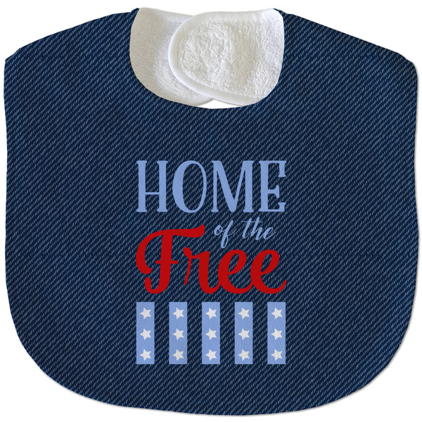 Custom American Quotes Velour Baby Bib