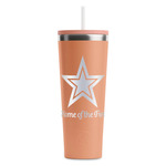 American Quotes RTIC Everyday Tumbler with Straw - 28oz - Peach - Double-Sided