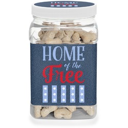 American Quotes Dog Treat Jar