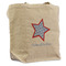 American Quotes Reusable Cotton Grocery Bag - Front View