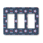 American Quotes Rocker Style Light Switch Cover - Three Switch