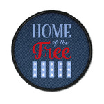 American Quotes Iron On Round Patch