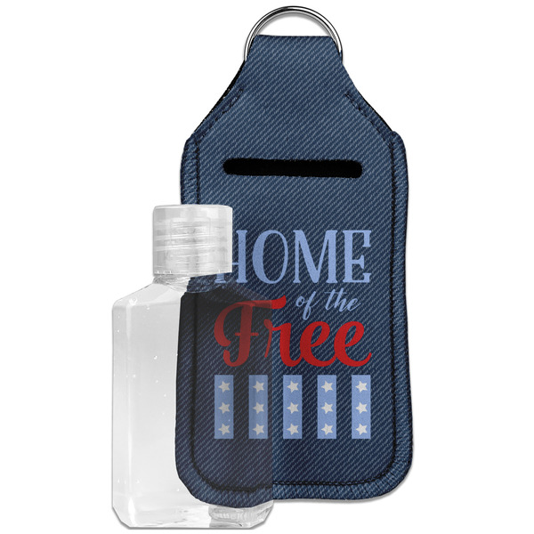 Custom American Quotes Hand Sanitizer & Keychain Holder - Large