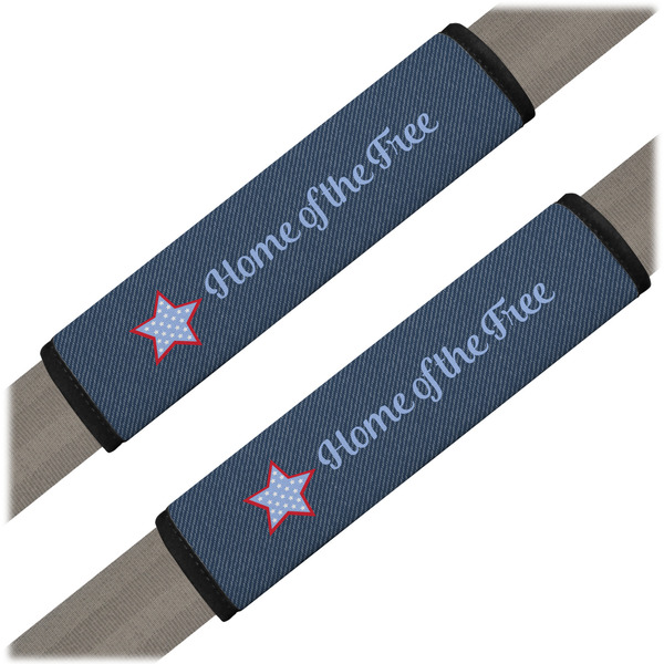 Custom American Quotes Seat Belt Covers (Set of 2) (Personalized)