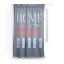 American Quotes Sheer Curtain - 50"x84"
