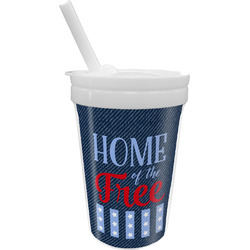 American Quotes Sippy Cup with Straw