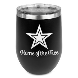 American Quotes Stemless Wine Tumbler - 5 Color Choices - Stainless Steel  (Personalized)