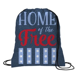 American Quotes Drawstring Backpack - Large