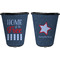 American Quotes Trash Can Black - Front and Back - Apvl