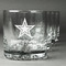 American Quotes Whiskey Glasses Set of 4 - Engraved Front