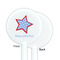 American Quotes White Plastic 5.5" Stir Stick - Single Sided - Round - Front & Back