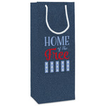 American Quotes Wine Gift Bags - Matte