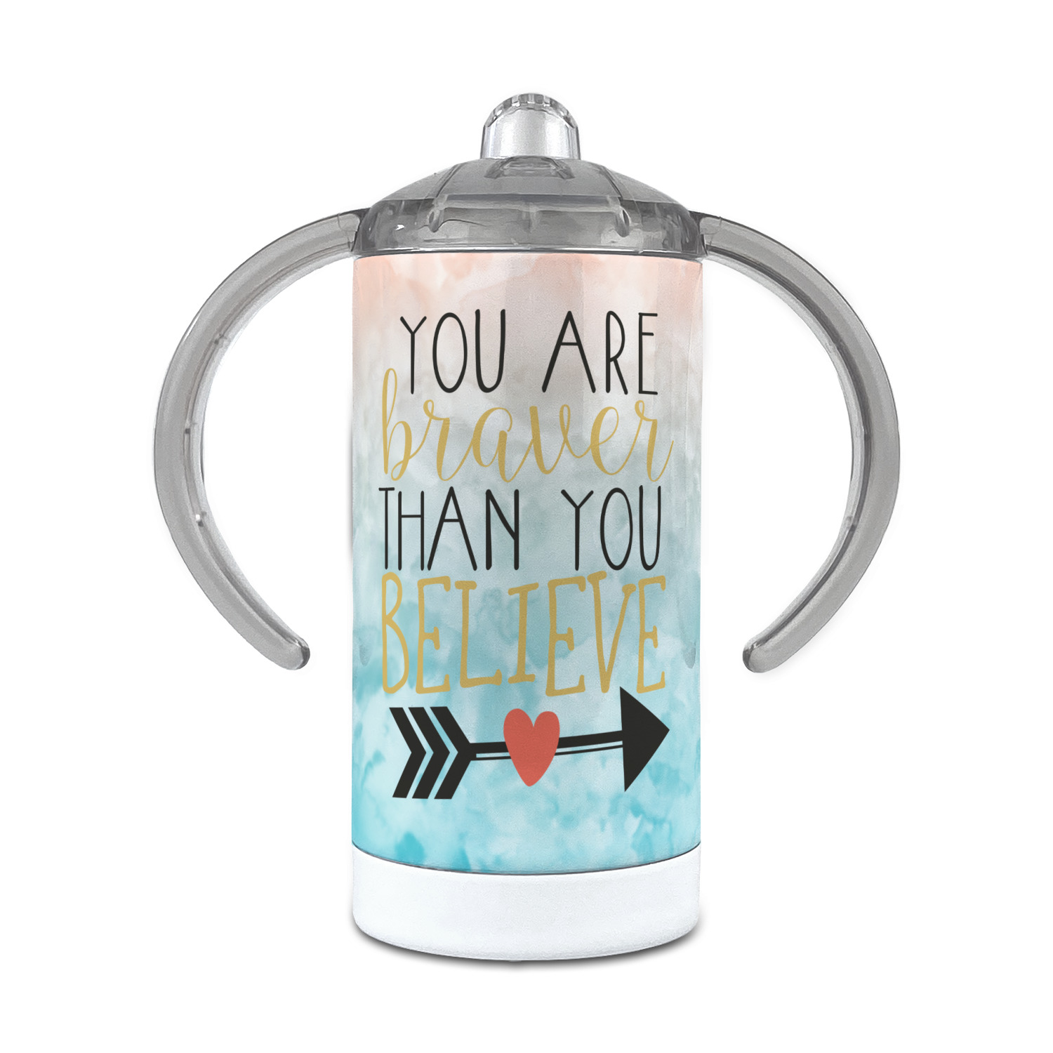 Custom Logo 12 oz Stainless Steel Sippy Cup