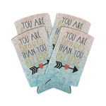 Inspirational Quotes Can Cooler (tall 12 oz) - Set of 4