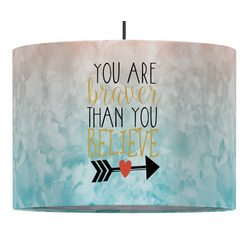 Inspirational Quotes Drum Pendant Lamp