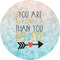 Inspirational Quotes 3" Multipurpose Round Labels - Single Sticker