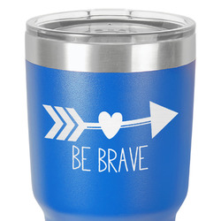 Inspirational Quotes 30 oz Stainless Steel Tumbler - Royal Blue - Single-Sided