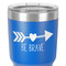 Inspirational Quotes 30 oz Stainless Steel Ringneck Tumbler - Blue - Close Up