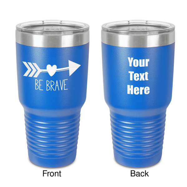 Custom Inspirational Quotes 30 oz Stainless Steel Tumbler - Royal Blue - Double-Sided