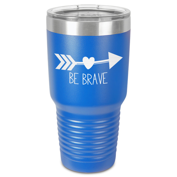 Custom Inspirational Quotes 30 oz Stainless Steel Tumbler - Royal Blue - Single-Sided