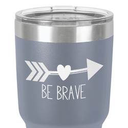 Inspirational Quotes 30 oz Stainless Steel Tumbler - Grey - Double-Sided