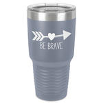 Inspirational Quotes 30 oz Stainless Steel Tumbler - Grey - Single-Sided