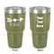 Inspirational Quotes 30 oz Stainless Steel Ringneck Tumbler - Olive - Double Sided - Front & Back