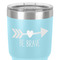 Inspirational Quotes 30 oz Stainless Steel Ringneck Tumbler - Teal - Close Up