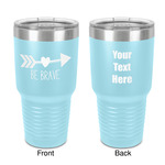 Inspirational Quotes 30 oz Stainless Steel Tumbler - Teal - Double-Sided