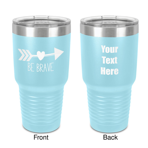 Custom Inspirational Quotes 30 oz Stainless Steel Tumbler - Teal - Double-Sided