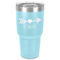 Inspirational Quotes 30 oz Stainless Steel Ringneck Tumbler - Teal - Front