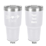 Inspirational Quotes 30 oz Stainless Steel Tumbler - White - Double-Sided