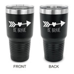 Inspirational Quotes 30 oz Stainless Steel Tumbler - Black - Double Sided