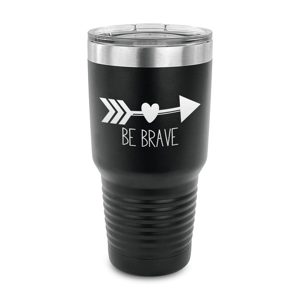 Custom Inspirational Quotes 30 oz Stainless Steel Tumbler - Black - Single Sided