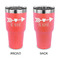 Inspirational Quotes 30 oz Stainless Steel Ringneck Tumblers - Coral - Double Sided - APPROVAL