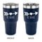 Inspirational Quotes 30 oz Stainless Steel Ringneck Tumblers - Navy - Double Sided - APPROVAL